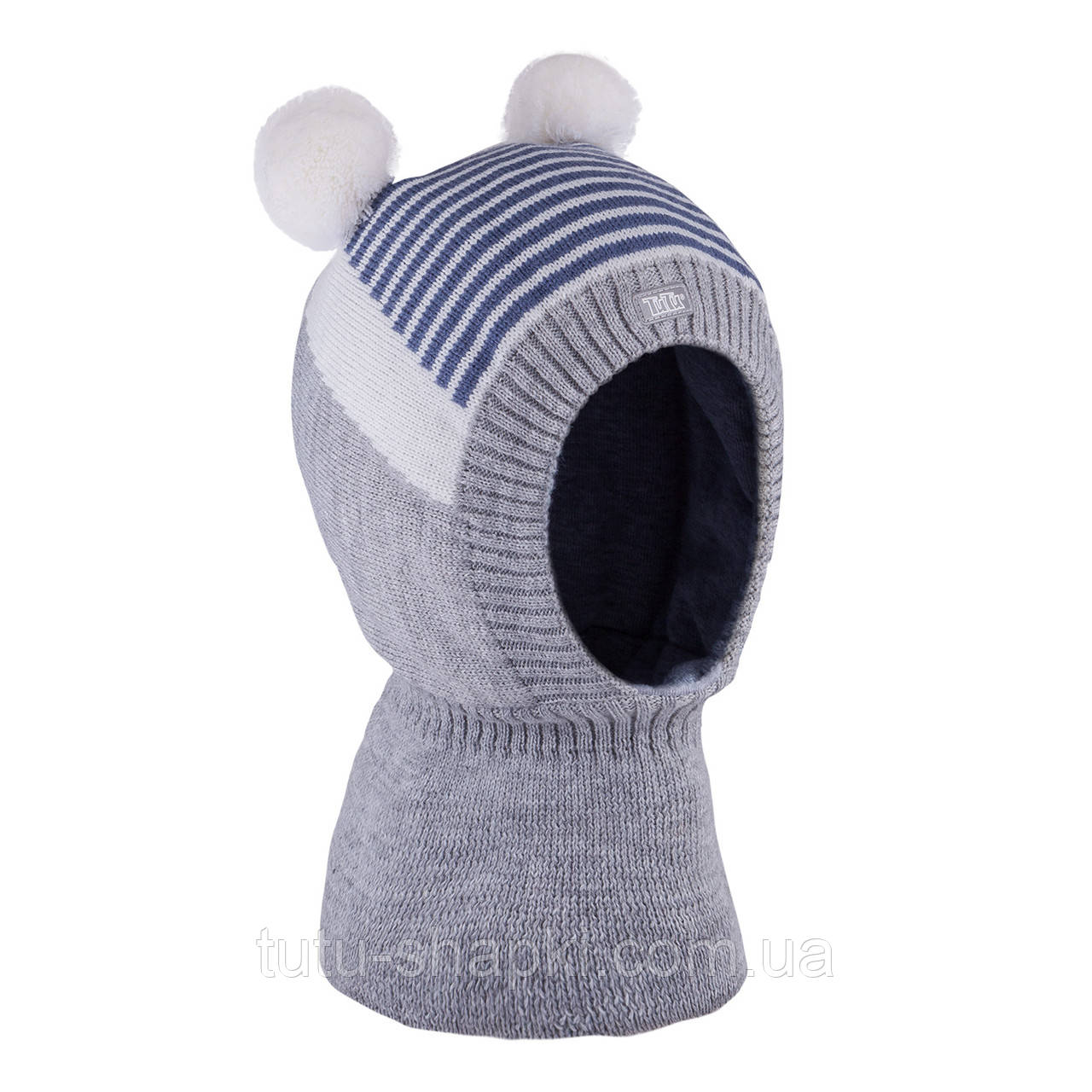 Зимова шапка-шолом для хлопчика TuTu арт. 3-005231(44-48)