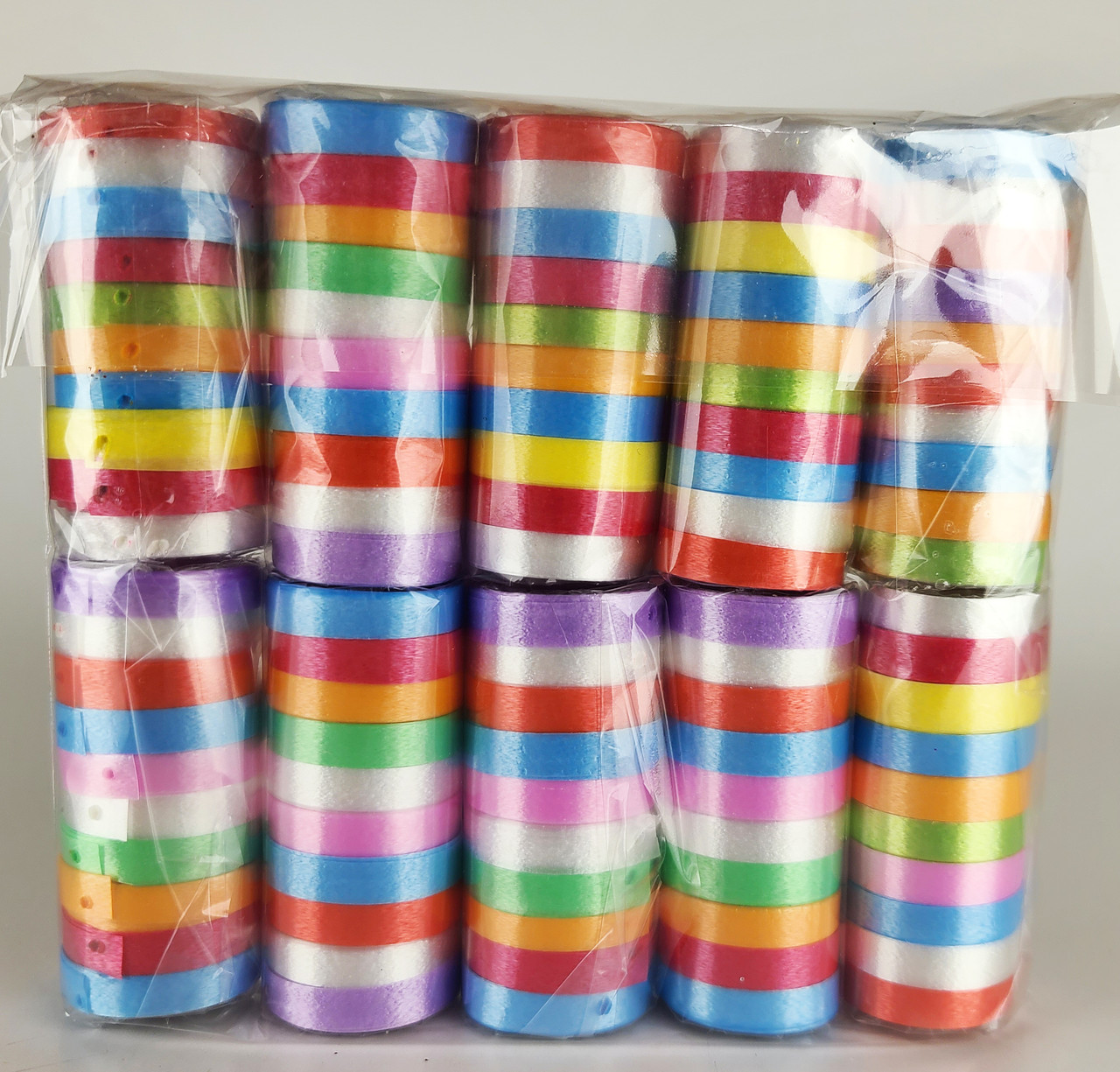 Стрічка Серпантин Упаковка 10 бухт у бухті 10 лент довжина стрічки 1м