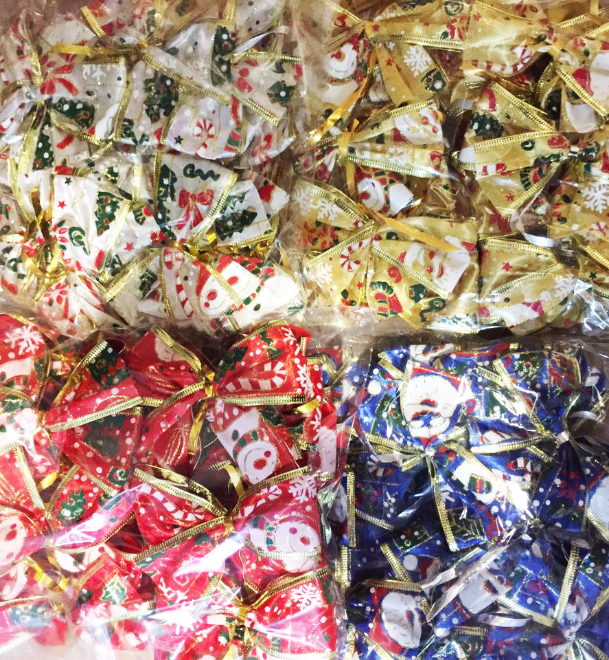 Новорічні Банти Паковання 20 шт. 8х7 см 6