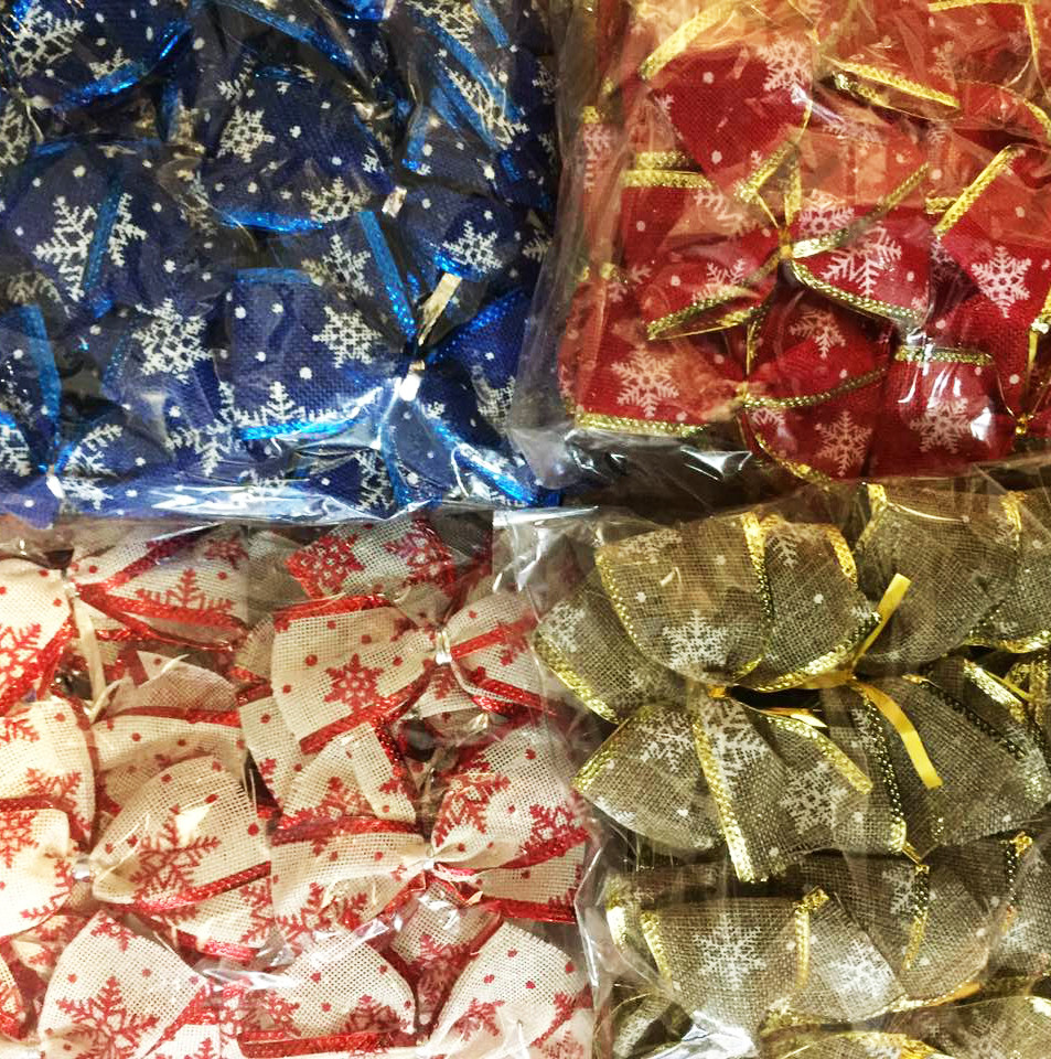 Новорічні Банти Паковання 20 шт. 10х7 см с8