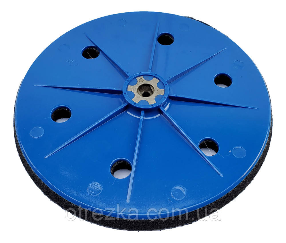 Насадка під липучку 225 мм. під шліфувальну машинку "жираф" кріплення клямка