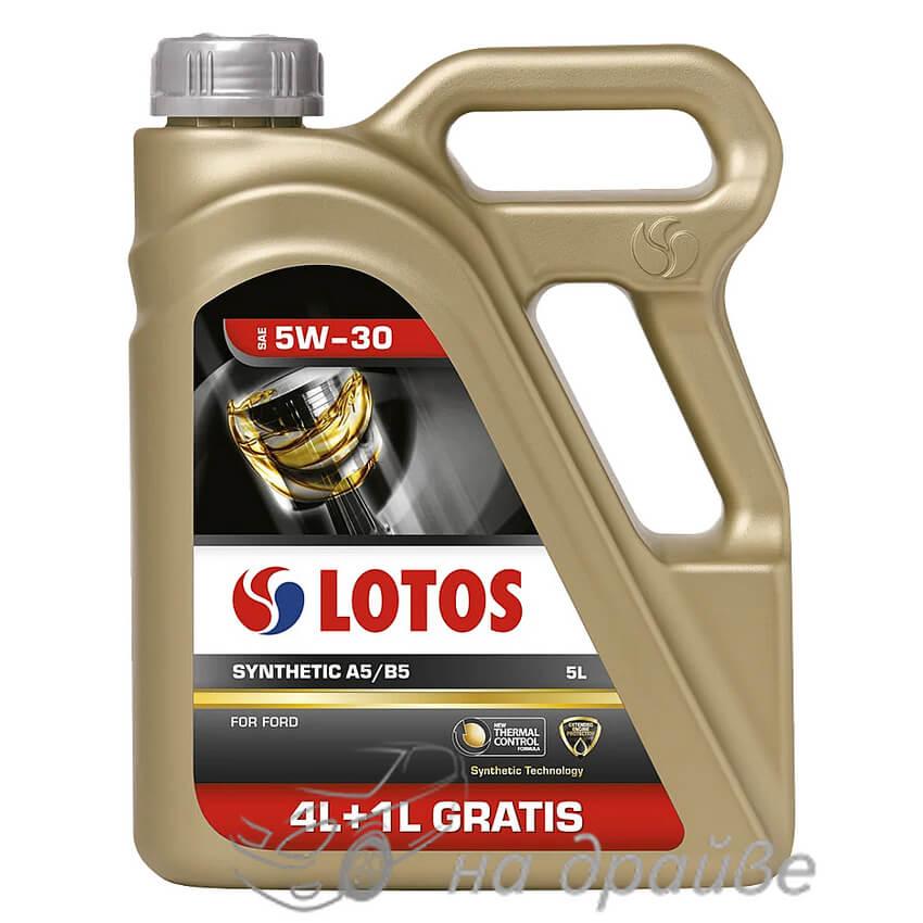Масло моторне SYNTHETIC A5/B5 5W-30 4 + 1 л Lotos Oil