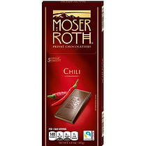 Шоколад чорний MOSER ROTH Chili з перцем чилі 125 г Німеччина