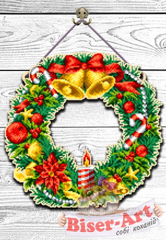 Заготовка из фанеры для вышивки бисером Оберег-венок 93040530, фото 1