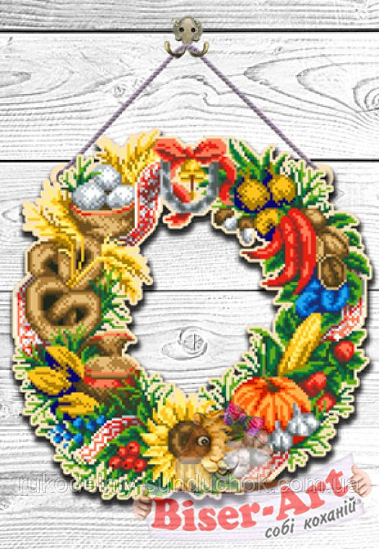 Заготовка из фанеры для вышивки бисером Оберег-венок 93040531, фото 1