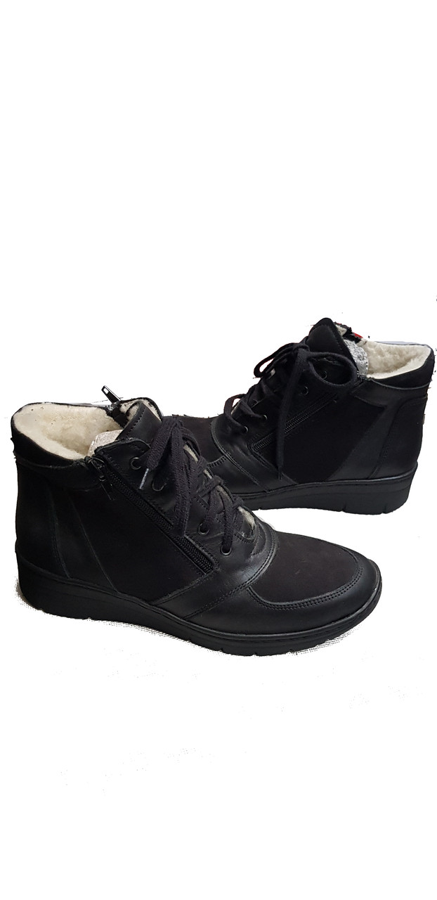 Ботинки черные женские зимние Steizer - фото 1 - id-p1282658392