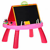 Мольберт двосторонній дитячий 8805-06, ігровий столик, маркери, крейда, губка, фото 2