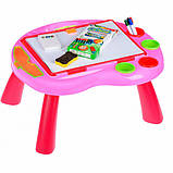 Мольберт двосторонній дитячий 8805-06, ігровий столик, маркери, крейда, губка, фото 6
