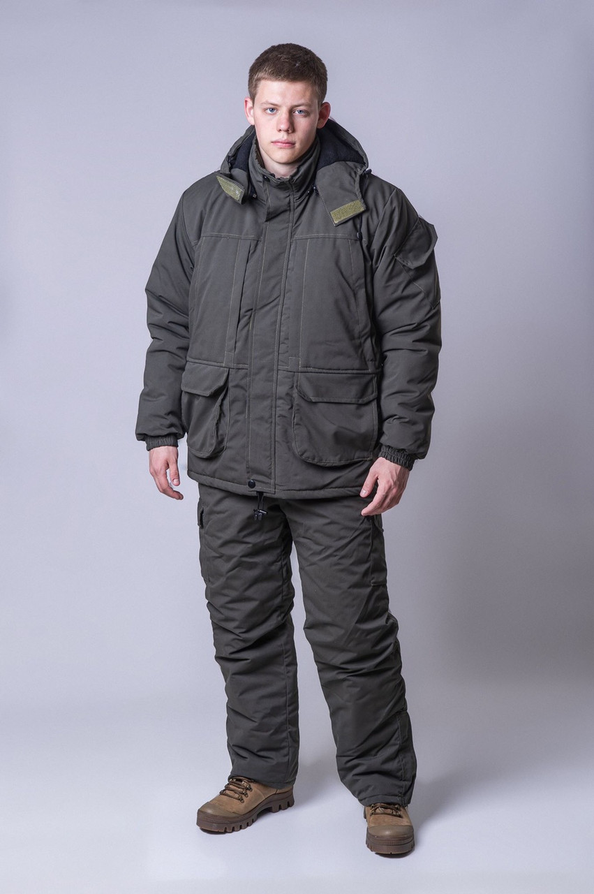 Зимовий костюм для риболовлі та полювання Хакі, фото 1