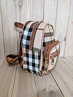 Рюкзак кожзам маленька клітина
