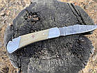 Ніж мисливський складаний зі стругачкою дамаск s- 92, фото 4