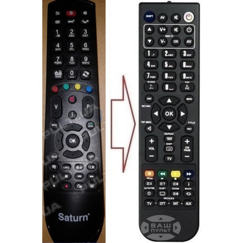 Пульт для телевізора SATURN 40FHD200U (аналог), фото 1