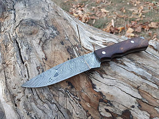 Мисливський ніж з дамаської сталі S-37
