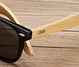 Окуляри сонцезахисні Wayfarer bamboo з бамбуковими дужками, фото 7
