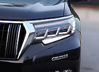 Led фары 3 линзы Toyota Land Cruiser Prado 150 рестайлинг 2018+