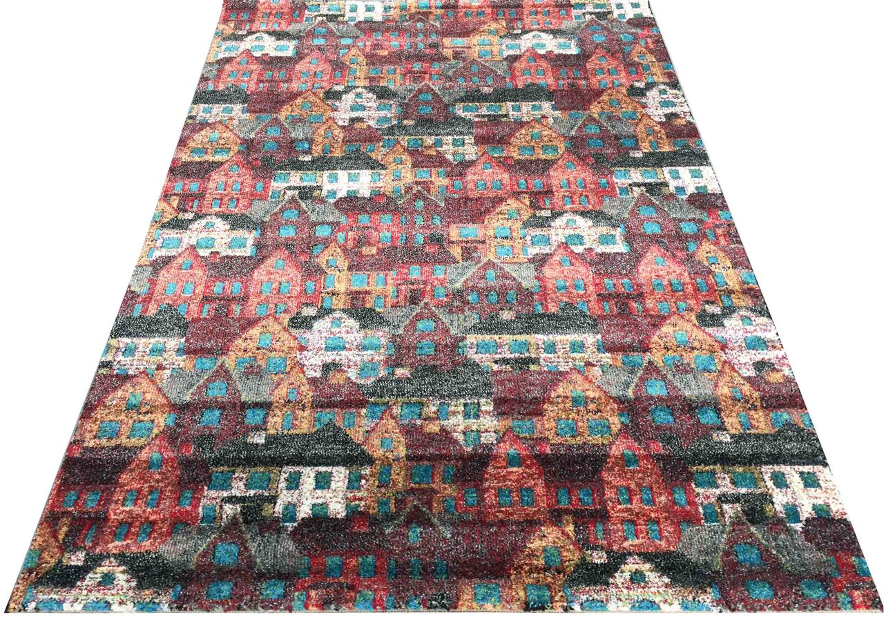 Ковер RAINBOW 14 COLORS 4115a 1,6Х2,3 Черный прямоугольник