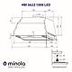 Біла вбудована в шафу витяжка для кухні Minola HBI 5622 WH 1000 LED, шириною 52 см, фото 2