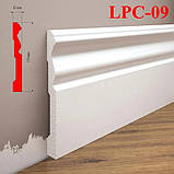 Ударостійкий фігурний плінтус LPC-09 Cezar з дюрополімер висотою 119 мм, Польща., фото 6