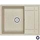 Гранітна кухонна мийка Minola MPG 1150-65 Класік, колір пісочний, одночашева з крилом, врізна, фото 3