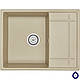 Гранітна кухонна мийка Minola MPG 1150-65 Пісок, одночашева з крилом, врізна, колір пісочний, фото 3