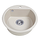 Мийка кухонна гранітна Perfelli ALVA RGA 104-49 LIGHT BEIGE, фото 6
