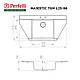 Мийка кухонна гранітна Perfelli MAJESTIC TGM 125-96 WHITE, фото 4