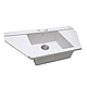 Мийка кухонна гранітна Perfelli MAJESTIC TGM 125-96 WHITE, фото 6