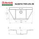 Мийка кухонна гранітна Perfelli MAJESTIC TGM 1251-96 GREY METALLIC, фото 4