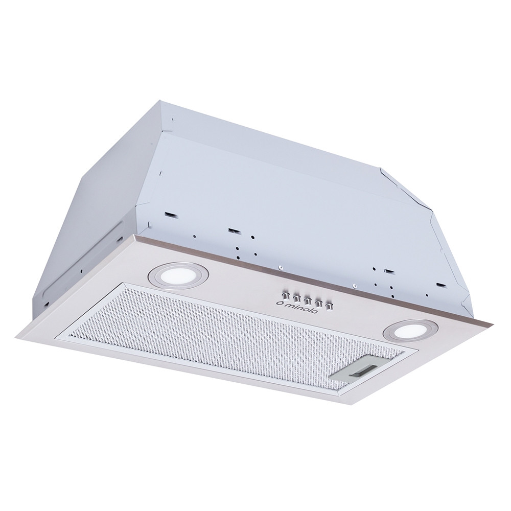Кухонна витяжка Minola HBI 5222 I 700 LED, нержавіюча сталь, вбудована в шафу витяжка для кухні шириною 52 см, фото 1