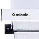 Біла висувна вбудована телескопічна витяжка для кухні Minola HTL 6214 WH 700 LED. шириною 60 см, фото 8