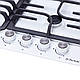 Газова варильна поверхня на металі на 4 конфорки Perfelli HGM 61664 WH, біла з WOK конфоркою, фото 10