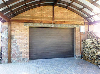 Гаражные секционные ворота Алютех серии Классик с автоматикой Came, Nice, Anmotors, Gant в Киеве и Киевской области