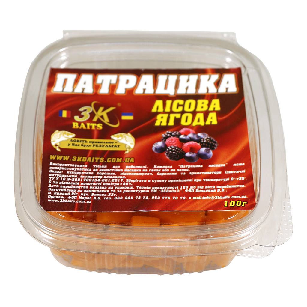 Патрацика насадочная 3KBaits Тутті-фрутті 100г (3KB1112)