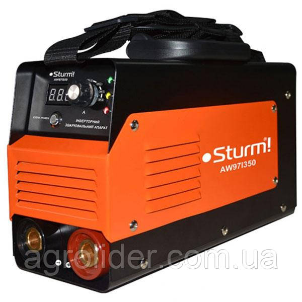 Зварювальний інвертор (350А, кнопка, Extra Power) Sturm AW97I350