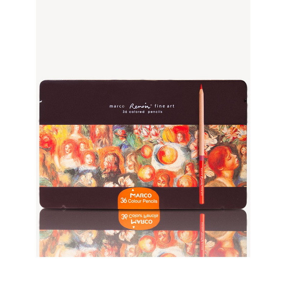 Кольорові олівці MARCO (Марко) Renoir Fine Art 36-ТN, Подарунковий набір 36 кольорів