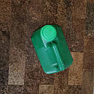 Зелена пластикова каністра. Каністра 5 літрів для промислової хімії, мильних розчинів, добрива., фото 5