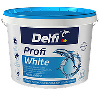 Фарба латексна акрилова Delfi Profi White для стін і стель (14кг)