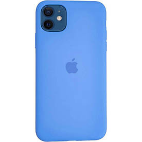 Чохол Silicone Case для Apple iPhone 12 силіконовий, Marine blue