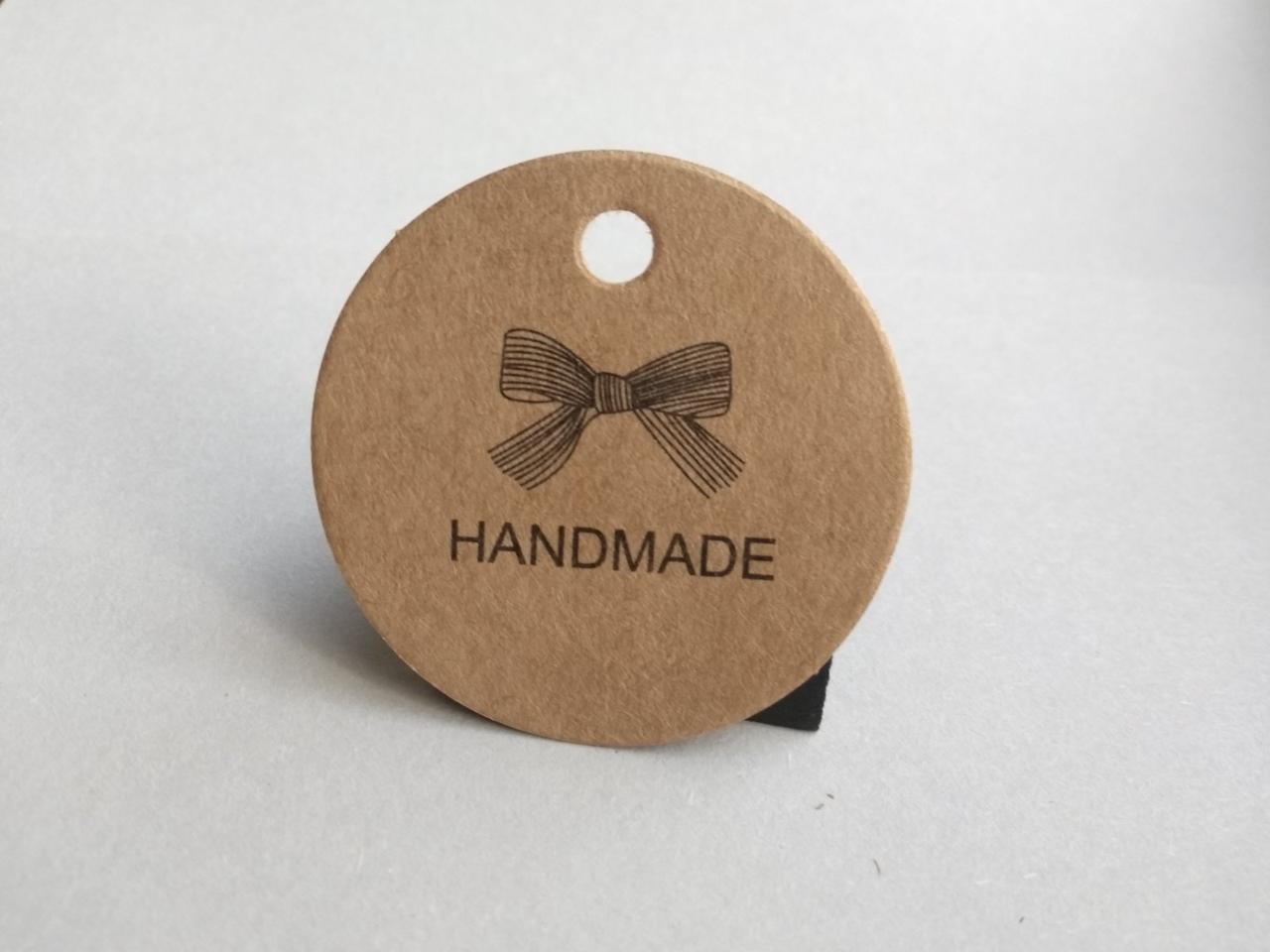 Бірка для подарунків ручної роботи Handmade, фото 1