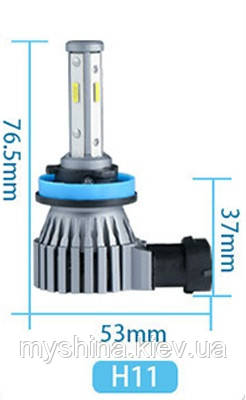Ветодиодные LED лампи головного світла H11 Z4 CSP 8000Lm 50Watt