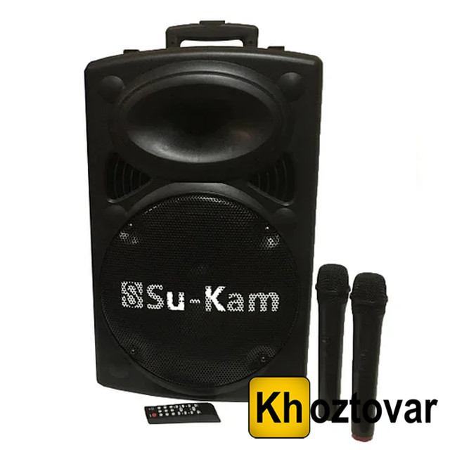 Портативна акустика з двома мікрофонами Su-Kam BT 150D ⁇ 2500W