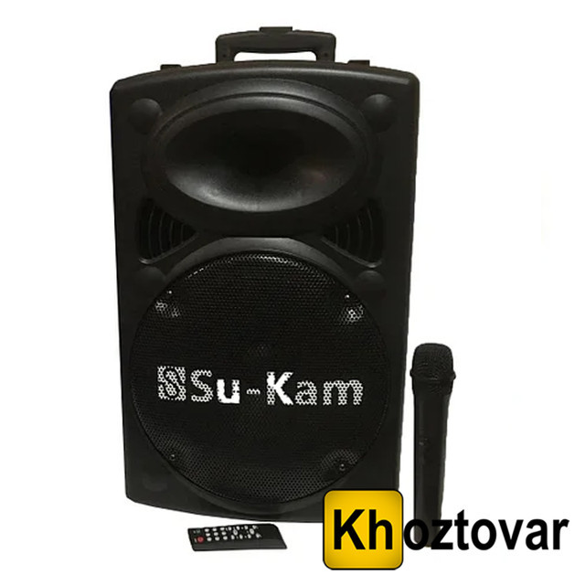 Портативна акустика з мікрофоном Su-Kam BT 100D ⁇ 500 W