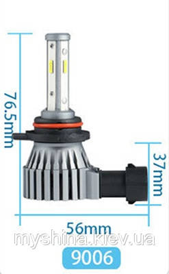 Світлодіодні LED лампи головного світла 9006 (HB4) Z4 CSP 8000Lm 50Watt