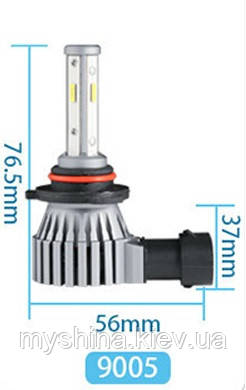 Світлодіодні LED лампи головного світла 9005 (HB3) Z4 CSP 8000 Lm 50Watt