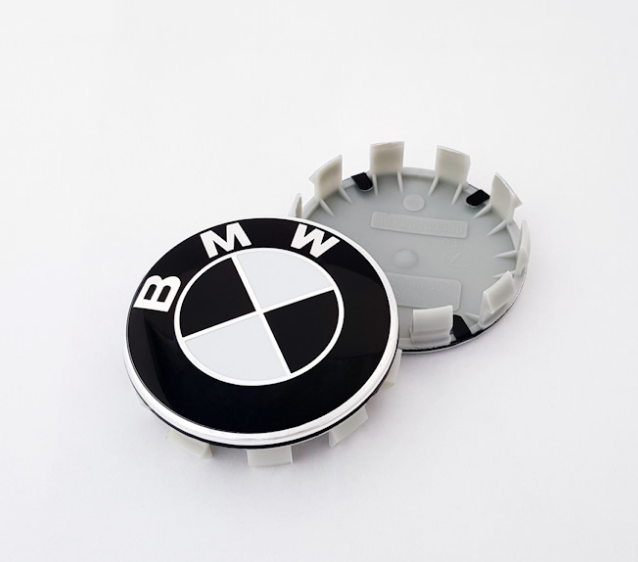 Колпак в диски для BMW 68 мм черный заглушка значек эмблема в колеса 3613-6783536 - фото 1 - id-p1252455855