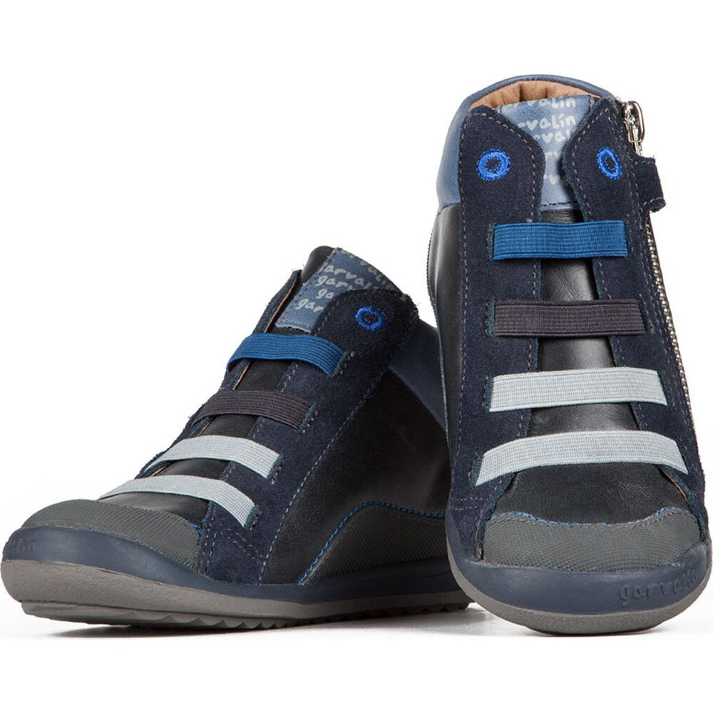 Черевики шкіряні для хлопчика Garvalin 131463 сині 23-27