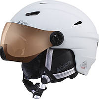 Универсальный горнолыжный шлем Cairn Electron Visor Photochromic mat white 57-58 (белый)