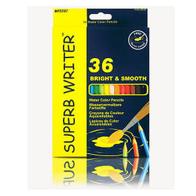 Кольорові акварельні олівці MARCO (Марко) Superb Writer 4120-36CB, Набір 36 кольорів з пензликом