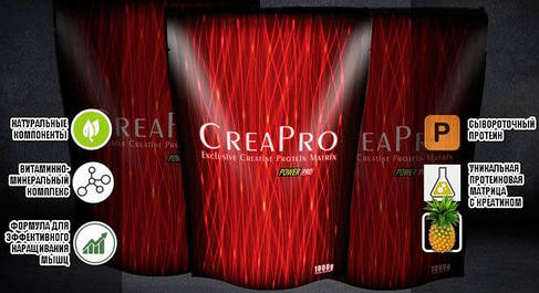 Сироватковий протеїн Power Pro CreaPro 1 кг Ананас, фото 4