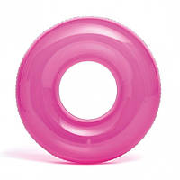 Надувной круг однотонный Intex 59260 Розовый